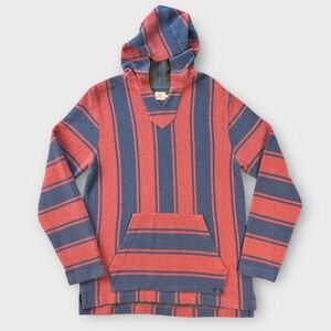 Faherty Baja Hoodie Poncho Sweatshirt SOFT French Terry Cotton Mens MEDIUM Beach